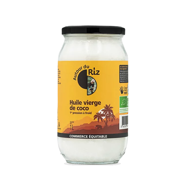 Huile vierge de coco bio équitable 1 litre
