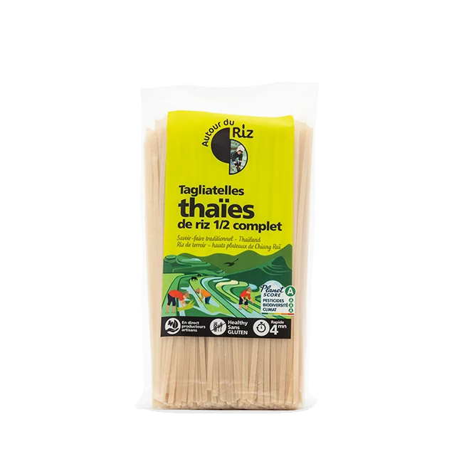 Autour Du Riz -- Tagliatelles thaïes de riz complet bio sans gluten (o –  Aventure bio