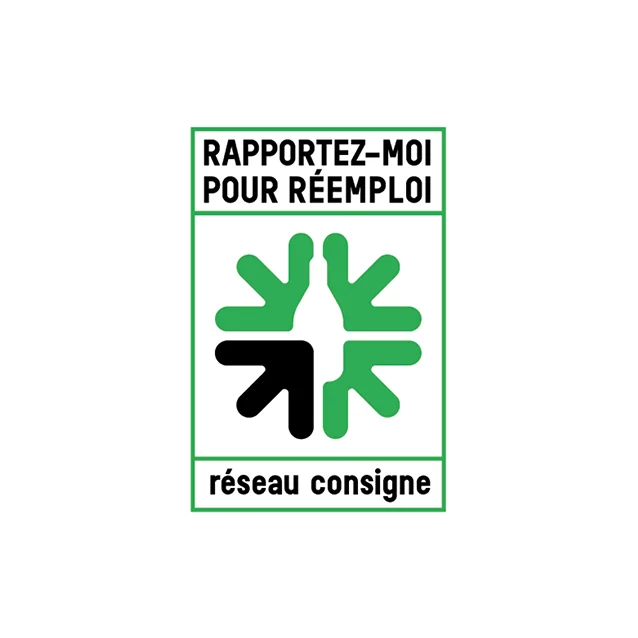 Bouteille en verre consignée - Réseau France Consigne
