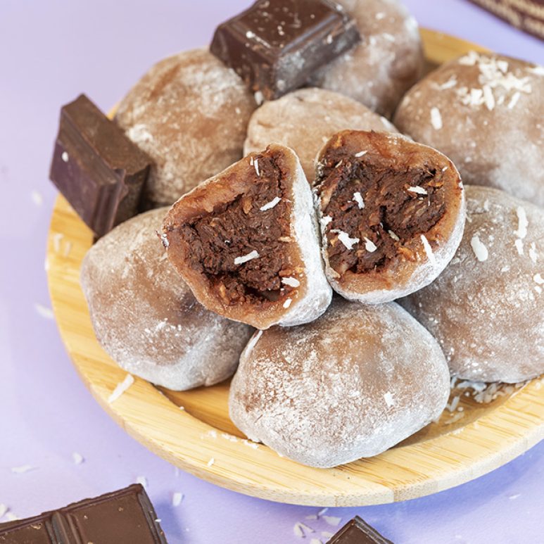 Recette mochis ganache chocolat noix de coco